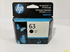 HP 63 Ink Cartridge - Black Exp: 07/27 New In Box Fast Ship