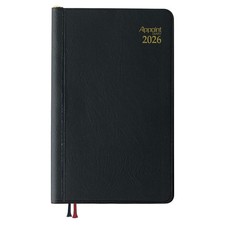 Daigo 2026 Planner, Appointment Weekly, Left, Black, E1002, 2025, Starts Decemb 