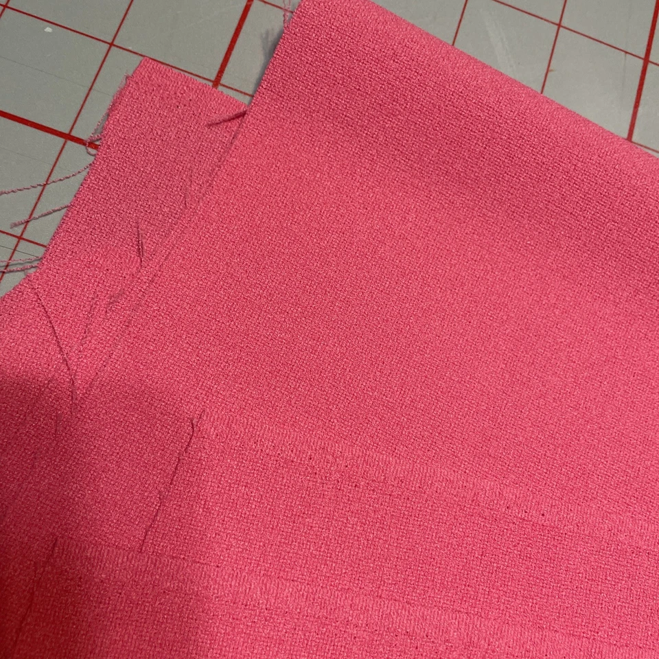 Bright Pink Poly Cotton pants weigh fabric  72” x 44” new unused - Image 3 of 4