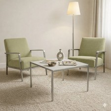Tavolo Vintage Ross Littel per ICF Italia Anni 60 Piano Marmo Bianco Acciaio