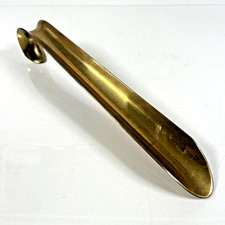 Vintage Heavy Solid Brass 12" Shoe Horn Made in India beautiful patina