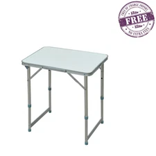 Outsunny 23" Outdoor Folding Camping Portable Table with Adjusting Height
