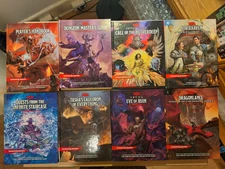 Dungeon & Dragons Book Set (8) Books VGC  - Titles Shown in Pics