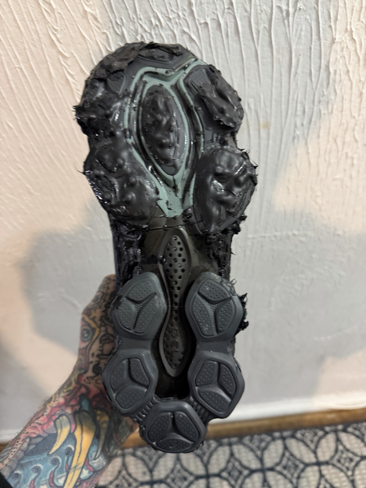 ASISCS X TAREET SS25 DEFARAT - BLUE & GOLD SNEAKERS HAND MADE 1 OF 1 thumbnail 6