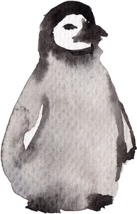Baby Penguin Self Adhesive Vinyl Sticker