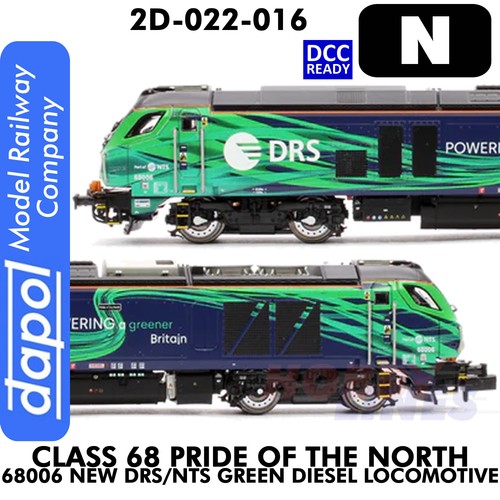 Class 68 Pride of the North 68006 DRS/NTS Diesel elec DCC ready Dapol 2D-022-016 | Zustand: New