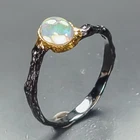 Handmade Natural Opal Ring 925 Sterling Silver Size 8 /R480754