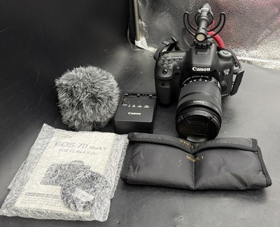 USED Canon EOS 7D Mark II 20.2MP DSLR Camera Kit, 18-135mm Lens & Rode Mic