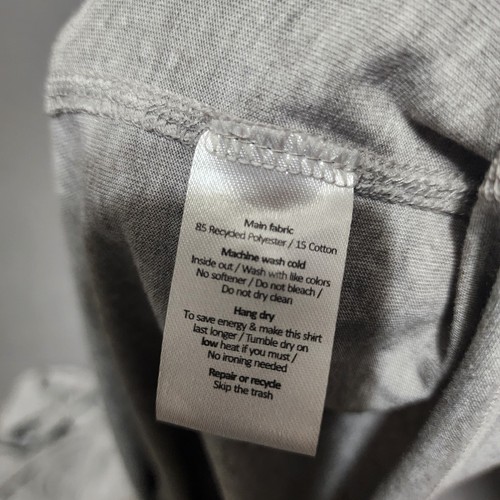Poncho Chemise Homme Large Albright Performance Soleil Sweat à Capuche Gris Polyester Coton - Photo 8/10
