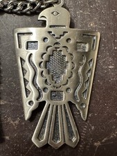 Vintage Florenta California 1970 Native Style Thunderbird Silver Tone Necklace Vintage Florenta California 1970 Native Style Thunderbird Silver Tone Necklace