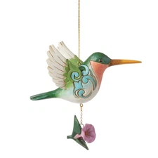 Enesco Jim Shore Heartwood Creek Nature's Meadow Hummingbird Ornament 3.98 Inch