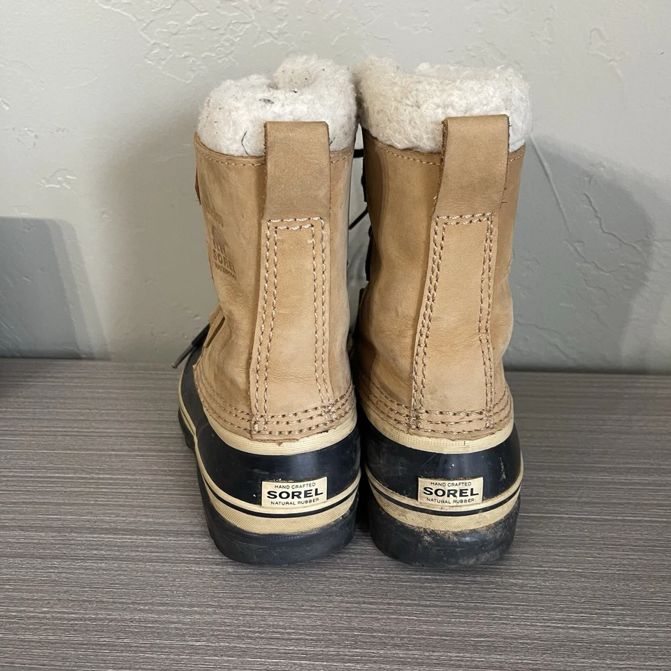 SOREL Caribou Waterproof Lace-up Winter Snow Boots Youth/Big Kid Sz 2 - Изображение 4 из 4