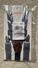 Gymboree Light Blue Bowtie and Suspenders Set Size 12M To 24M New