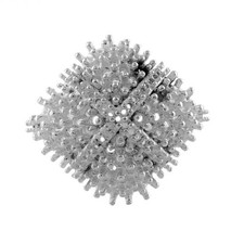 Semi Mount 925 Sterling Silver Ring 1.70mm Round Cluster Women Wedding Ring