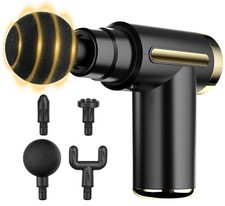 cotsoco Mini Handheld Massage Gun, Deep Tissue with 6 Speeds, Cordless Black