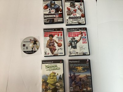 Lot Of 7 PlayStation 2 Games, Madden 04, 07, NFL, ESPN 2k5, NFL 2k5. Tested. 