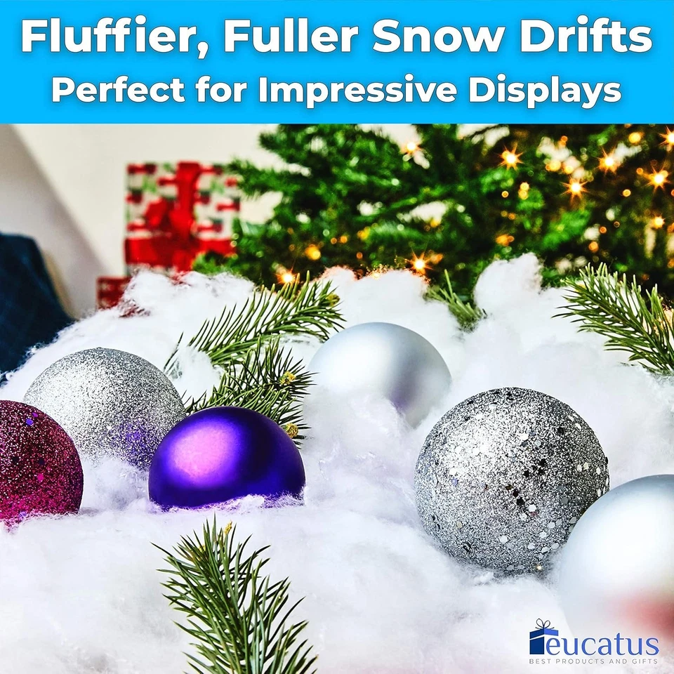 1 Pack of 15 sqft Mess-Free Hypoallergenic Snow - Perfect for Christmas Decor - Image 4 of 4