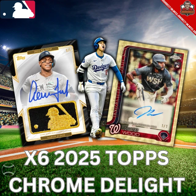 2025 Topps Chrome Baseball Delight PYT X6 Box Case Break PICK YOUR TEAM #1489