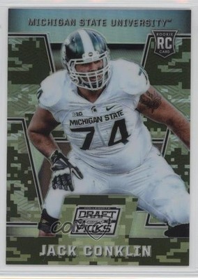 2016 Panini Prizm Collegiate Draft Picks Camo 129/199 Jack Conklin Rookie RC 0a7