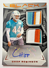 2024 PANINI BLACK ROOKIE SIGNATURE MATERIALS#39 CHOP ROBINSON CITRINE /50