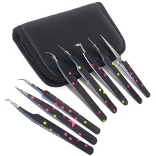 Fine Point Repair Tweezers for Watches, Rings Small Components - Set of 8Pcs