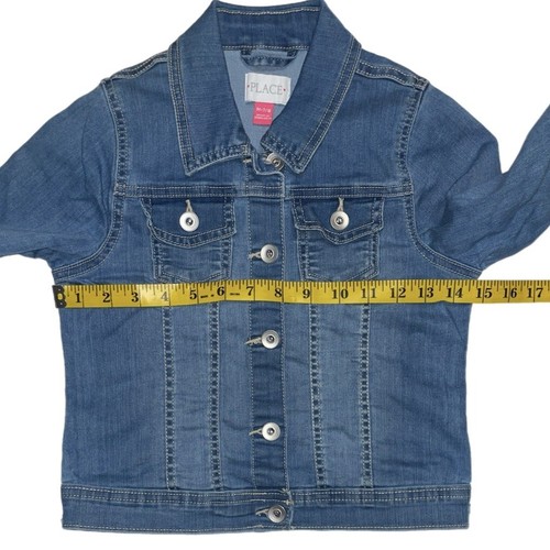 Girl’s Children’s Place Denim Button Up Jean Jacket Size Medium 7/8 - Picture 4 of 9