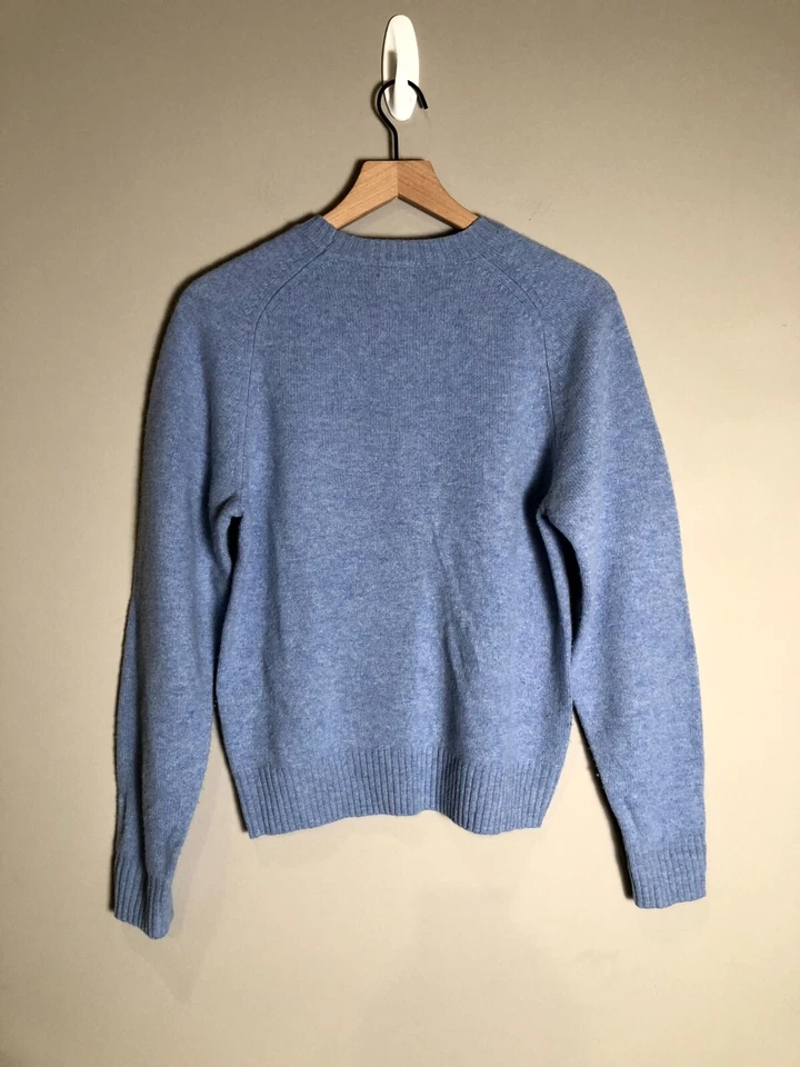 Uniqlo Womens Baby Blue 100% Wool Long Sleeve Cozy Crew Neck Sweater Size XS - Image 2 of 4