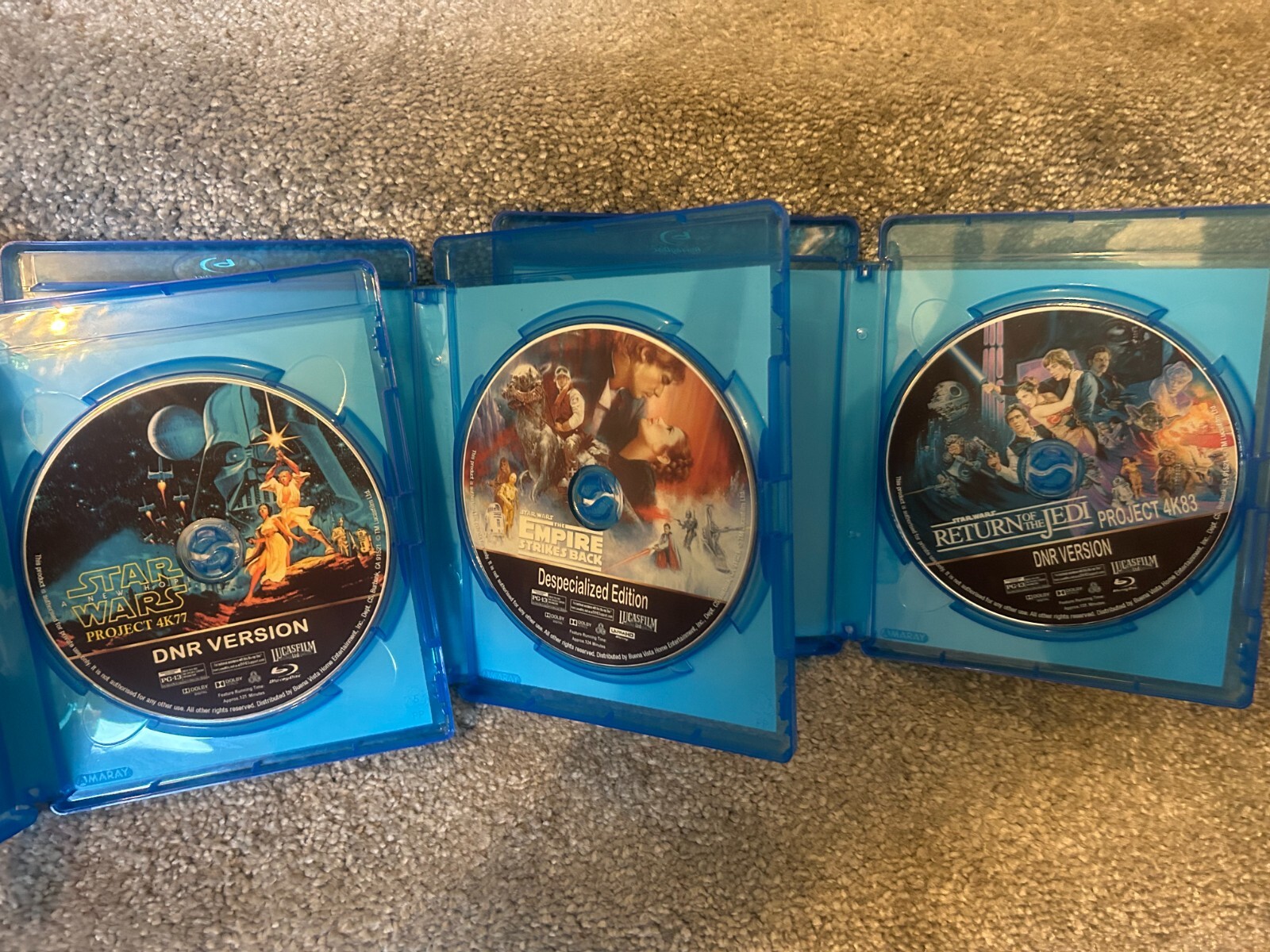 Star Wars Original 4,5,6 Singles Double or Treble's 1080p Blu-ray Region Free. - Zdjęcie 4 z 37