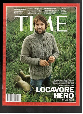 René Redzepi Danish Chef Time Magazine March 26, 2012 Locavore Hero
