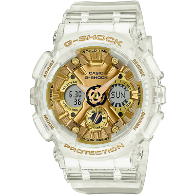 CASIO G-SHOCK GMA-S120SG-7AJF Analog Digital Watch Gold Dial Clear
