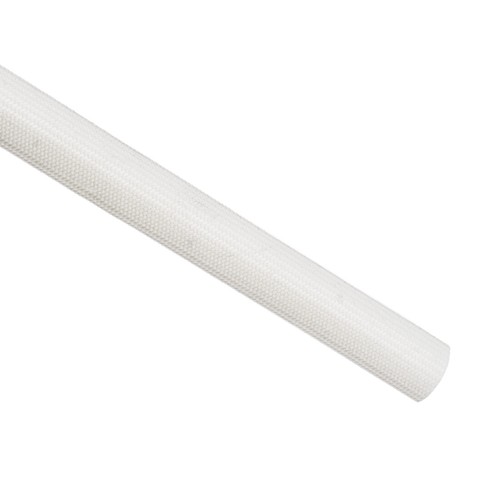 Isolationsgeflechts TEMP Silikon Glasfaser Hülse Weiß Alkalifrei 9,8Ft-12mm Hoch