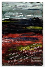 Landscape Movement BLUE SKY moving fields sweeping clouds SIGNED OIL PAINTING