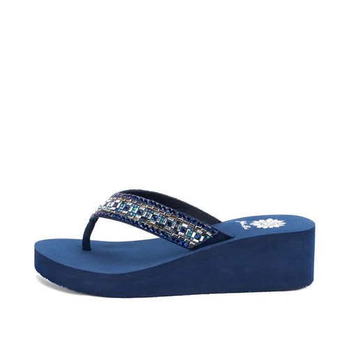 YELLOW BOX FLIP FLOPS STEFFIE COLOR NAVY MEDIUM WIDTH eBay