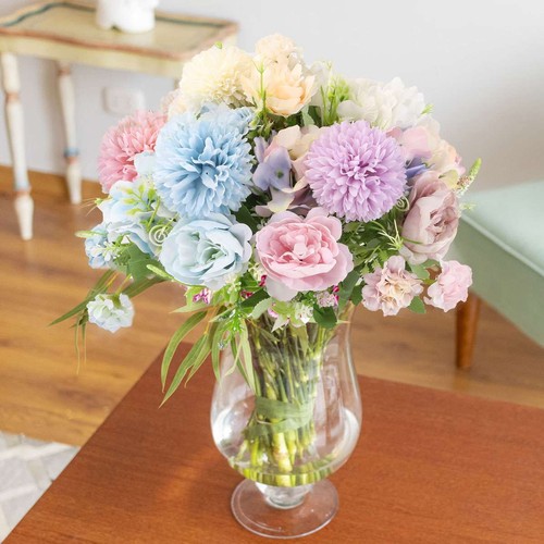 Silk Peony Artificial Fake Flowers Bunch Bouquet Home Wedding Party Decor USA - Picture 4 of 16