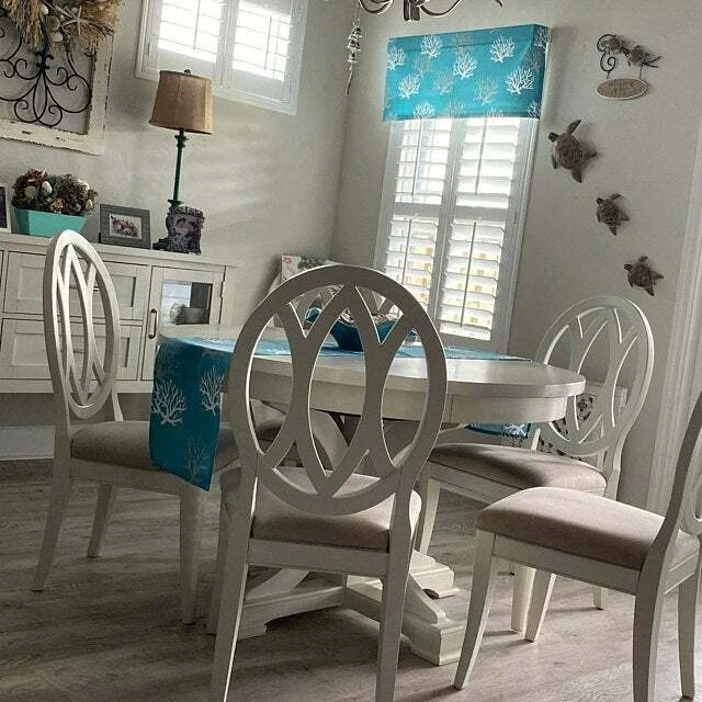 Морские шторы темно-синие занавески панели прибрежный домашний декор пляжный домик - Изображение 3 из 4