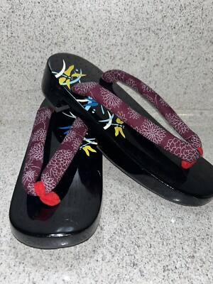 Japanese (24) Mini Pair Geta Clogs Footwear Wooden Sz New and soo  adorable