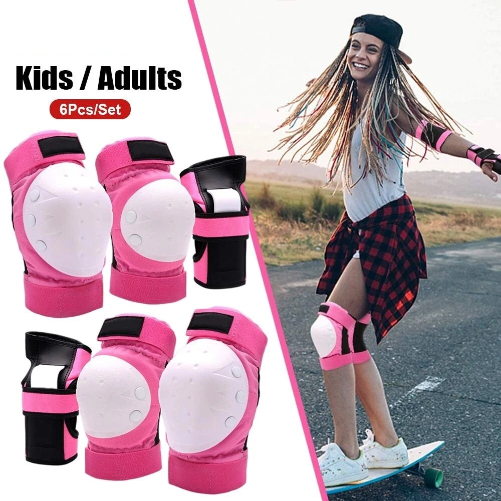 Protective Gear Set for Kids Youth Adult, Knee Pads Elbow Pads Wrist Guards  6 in 1 for Skateboard, Rollerblade, Roller Skate, Bike, Scooter, Inline  Skate, Bicycle, BMX : : Sports, Fitness & Outdoors