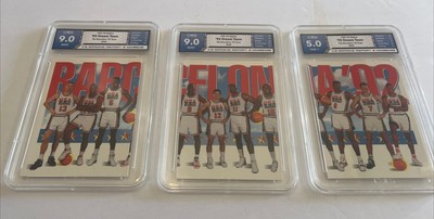 1992 Skybox Usa Dream Team Barcelona 3 Card Set Graded Basketball Jordan Bird