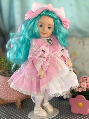 Puppe, 100 % handgefertigte Stoffpuppe, 14 Zoll, OOAK, Geschenk, Malvina