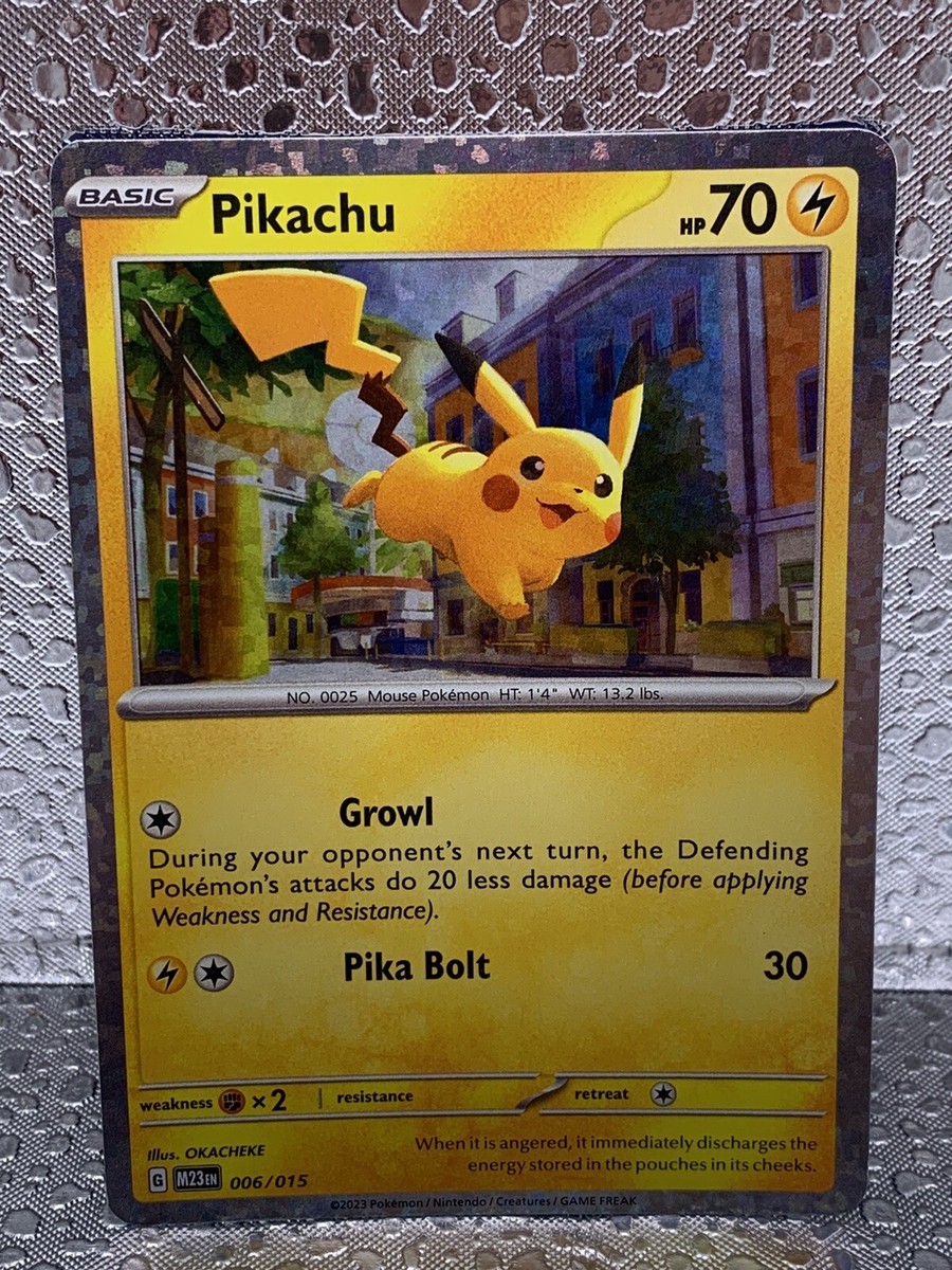 Pikachu 006/015 - Holo - McDonald's 2023 Pokemon Card | eBay