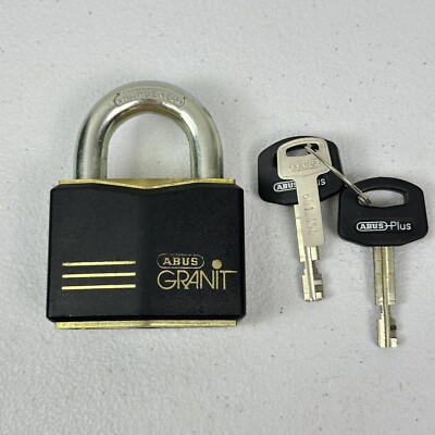 Abus Granit 37RK / 55 Hardend Steel Padlock Germany w/ Keys