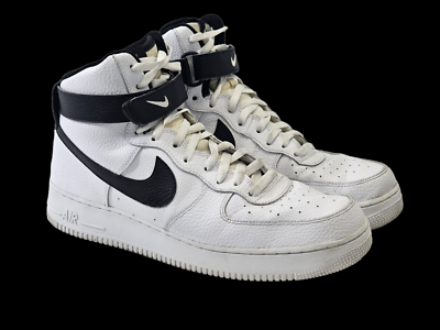 air force 1 black and white high top