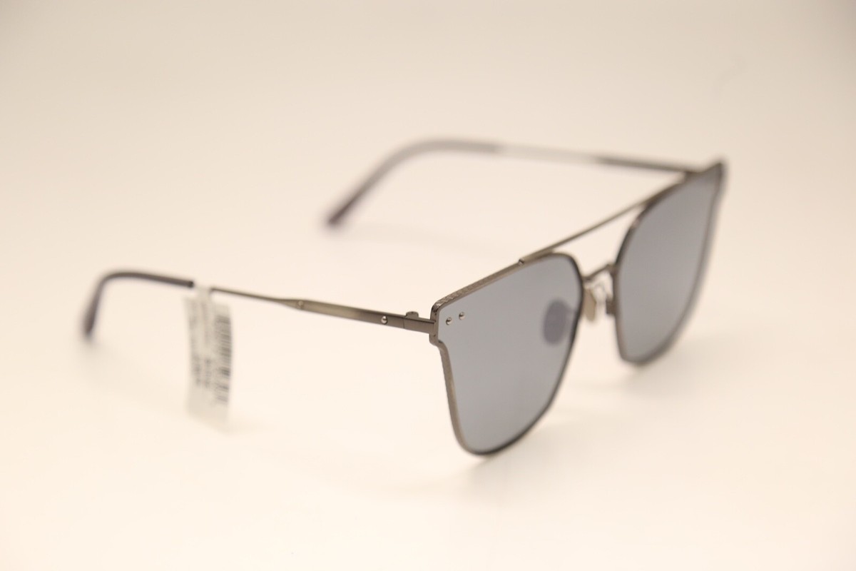 Bottega Veneta BV0140S 002 Grey Rectangle Smoke Lens