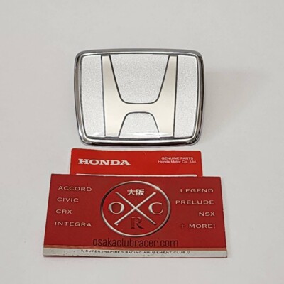 Genuine OEM 91-01 Honda NSX JDM Front Emblem Badge Sebring Silver