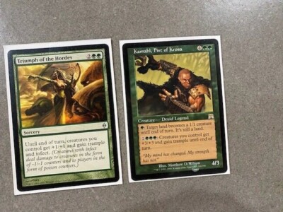 Mtg Triumph of the Hordes New Phyrexia NR MT(1) + Kamahl, Fist of