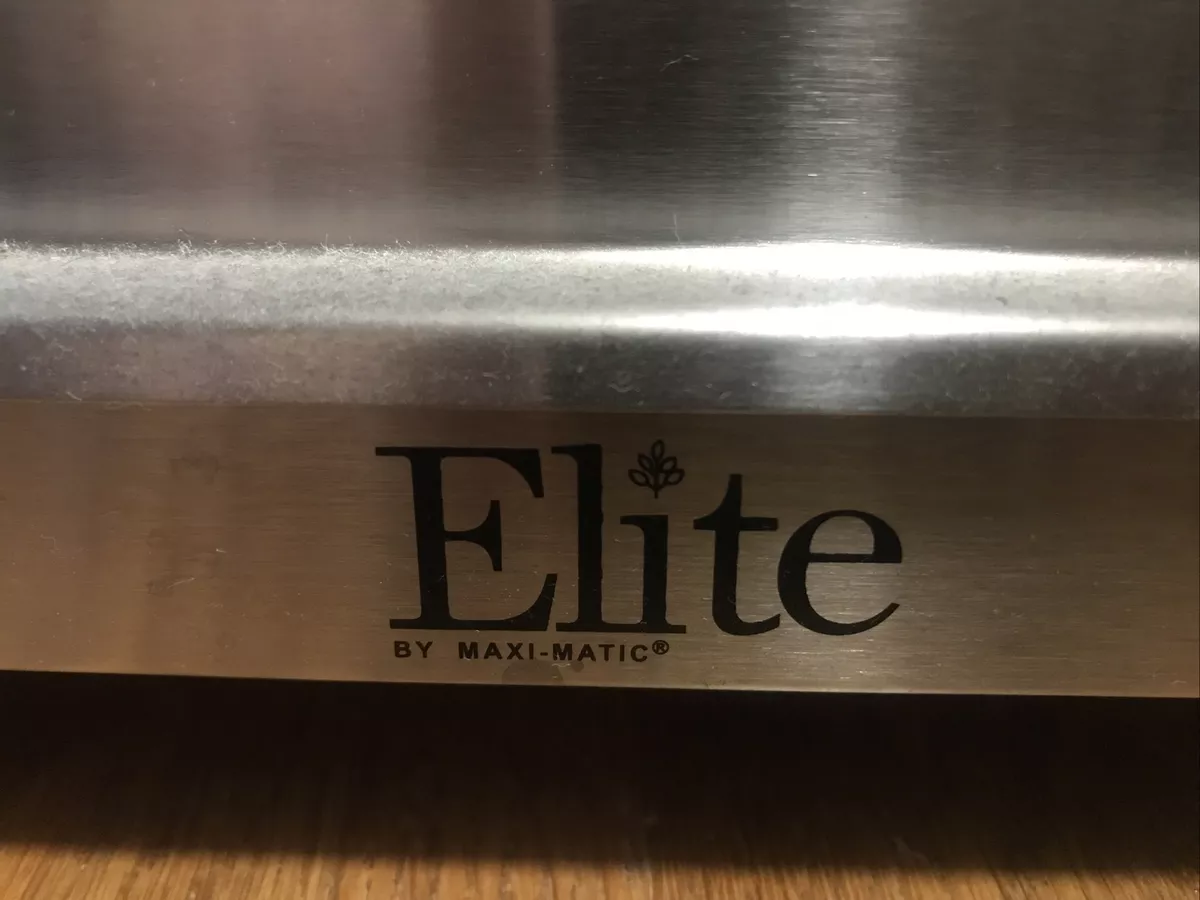Elite Gourmet EWM-6122 Dual 2 x 2.5 Qt. Trays, Buffet