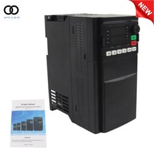 7.5HP VFD Variable Frequency Drive 1 or 3 Phase input 0-400HZ 5.5kW 220V 25A
