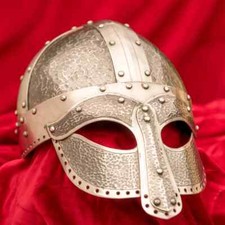Viking Mask Helmet for re-enactment battles Armour Helmet Norse Vikings