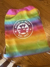 BUILD-A-BEAR WORKSHOP 025617 RAINBOW BEAR CARRIER DRAWSTRING SACK