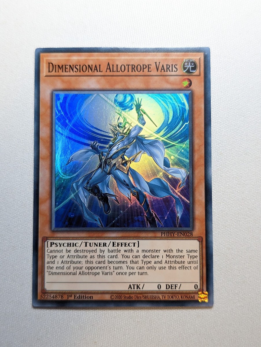 Dimensional Allotrope Varis PHHY-EN028 NM 1st Edition Super Rare Yugioh | eBay Dimensional Allotrope Varis PHHY-EN028 NM 1st Edition Super Rare Yugioh | eBay